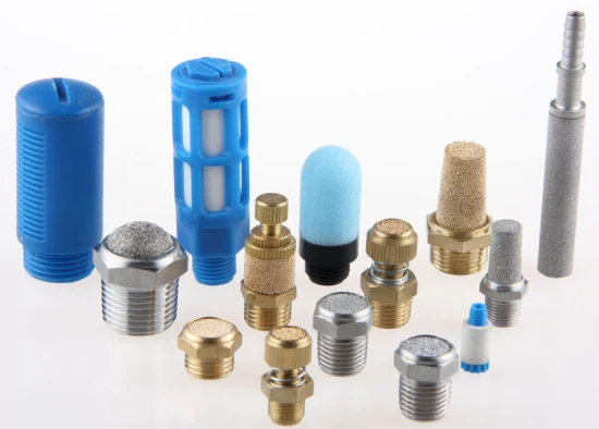 Metal Breathable Sintered Ssv-NPT1/2" Silencer Stainless Steel Porous Filter Flat Muffler Pneumatic Element